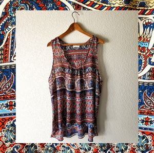 Teenbell Boho High Low Racerback Tank Top